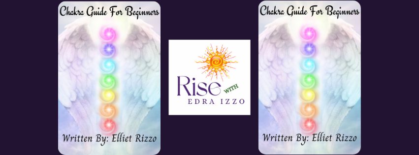 Two books titled 'Chakra Guide For Beginners' by Edra Izzo with a visible brand logo in the center.