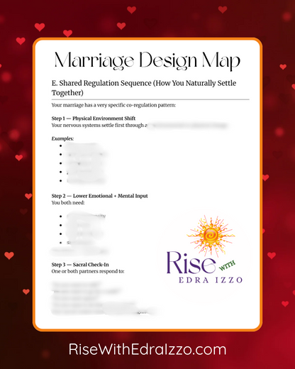 The Marriage Design Map: Premium Deep-Dive Relationship Blueprint (PDF Only)