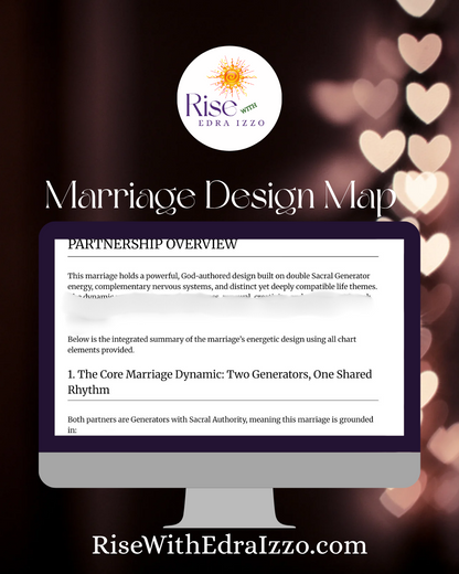 The Marriage Design Map: Premium Deep-Dive Relationship Blueprint (PDF Only)