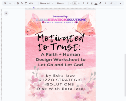 Motivated to Trust: A Faith + Human Design Worksheet to Let Go and Let God