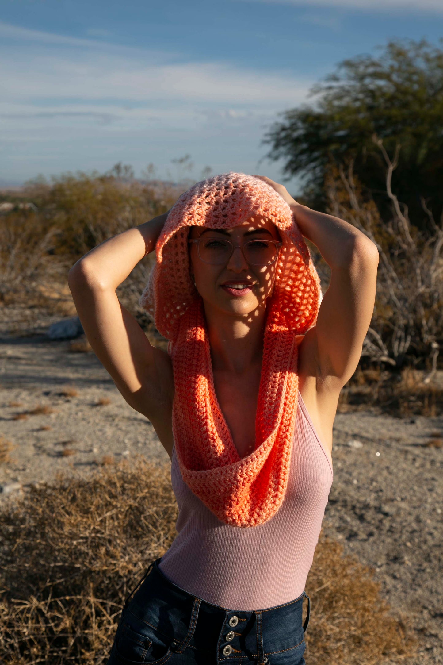 Hand Made Hooded Scarf